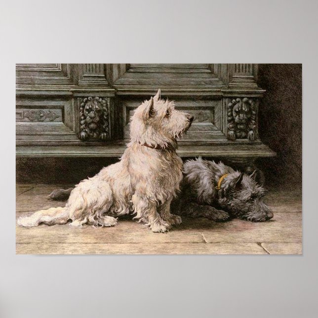 Vintag Dog Image Poster (Vorne)
