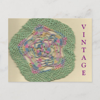 Vintag Doily Postcard Postkarte