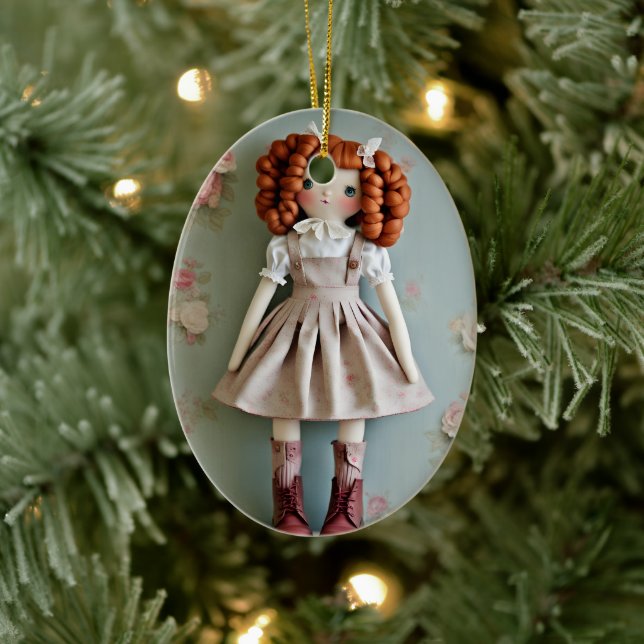 Vintag Doll Collection Redhead Clarissa Keramik Ornament (Baum)