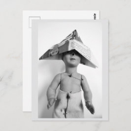 Vintag Doll Fashion Postcard Postkarte