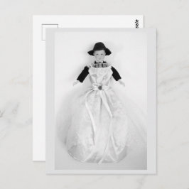 Vintag Doll Recycle Fashion Postcard Postkarte