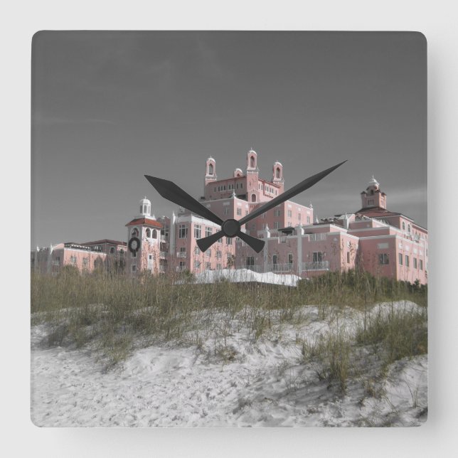 Vintag Don CeSar Quadratische Wanduhr (Vorderseite)