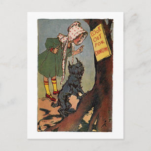 Vintag Dorothy und Toto Achten Sie auf Postkarte