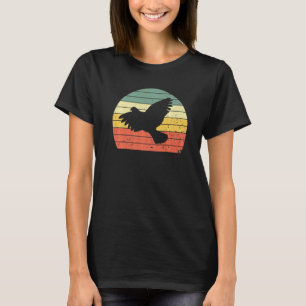Vintag Dove Retro Dove Bird Silhouette Pegasus Bi T-Shirt