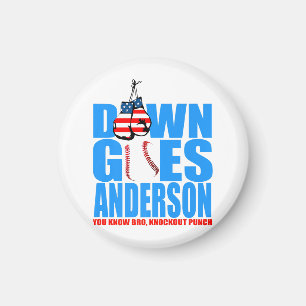 Vintag Down Goes Anderson Shirt Magnet