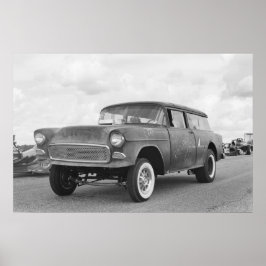 Vintag Drag - Chevy Nomad Gasser - Rolling Stone Poster