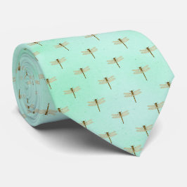 Vintag Dragonfly Floral Neck Tie Krawatte