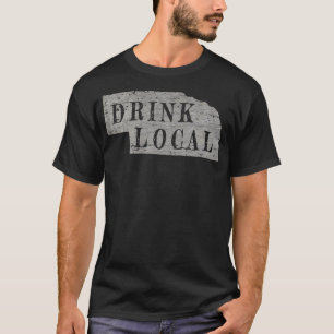 Vintag Drink lokale Handwerker Bier Nebraska T-Shirt