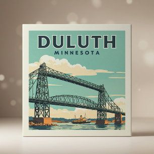 Vintag Duluth Minnesota Fliese