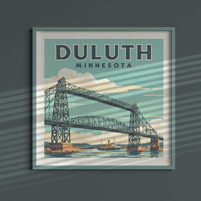 Vintag Duluth Minnesota Poster (Von Creator hochgeladen)
