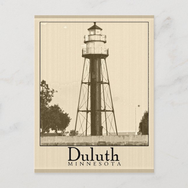 Vintag Duluth Minnesota Postkarte (Vorderseite)