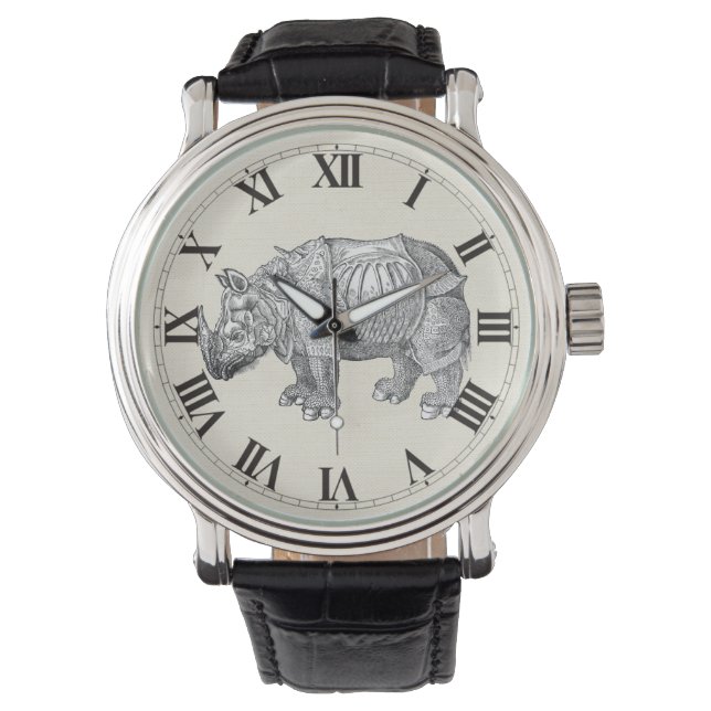 Vintag Durer Rhino Armbanduhr (Vorderseite)