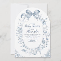 Vintag Dusty Blue Bow