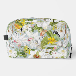 Vintag Dusty Blue Mariposa Mit Monogramm Dopp Kit Waschbeutel