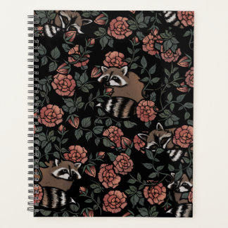 Vintag Dusty Rose Raccoons Planer