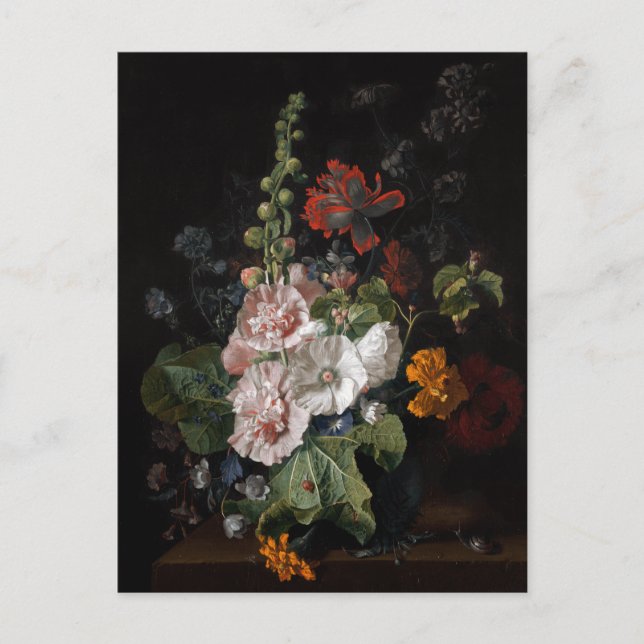 Vintag Dutch Master Bouquet Postkarte (Vorderseite)