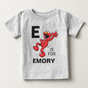 Vintag - E ist für Elmo Geben Sie Ihren Namen Ba Baby T-shirt