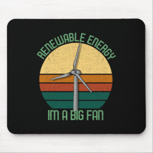 Vintag Earth Day Renewable Energy - Ich bin ein gr Mousepad