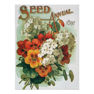 Vintag Eastman's Seed Catalog Cover Art, 1897 Poster
