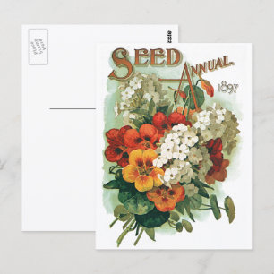 Vintag Eastman's Seed Catalog Cover Art, 1897 Postkarte