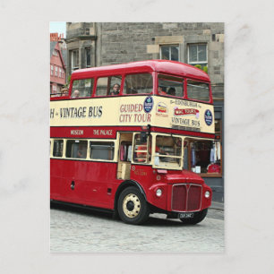 Vintag Edinburgh Tour Bus, Schottland, UK Postkarte