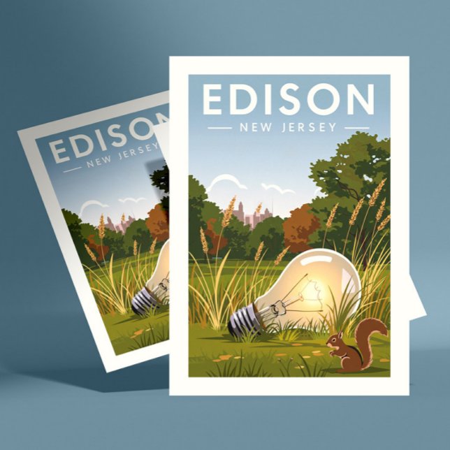 Vintag Edison New Jersey Postkarte (Von Creator hochgeladen)