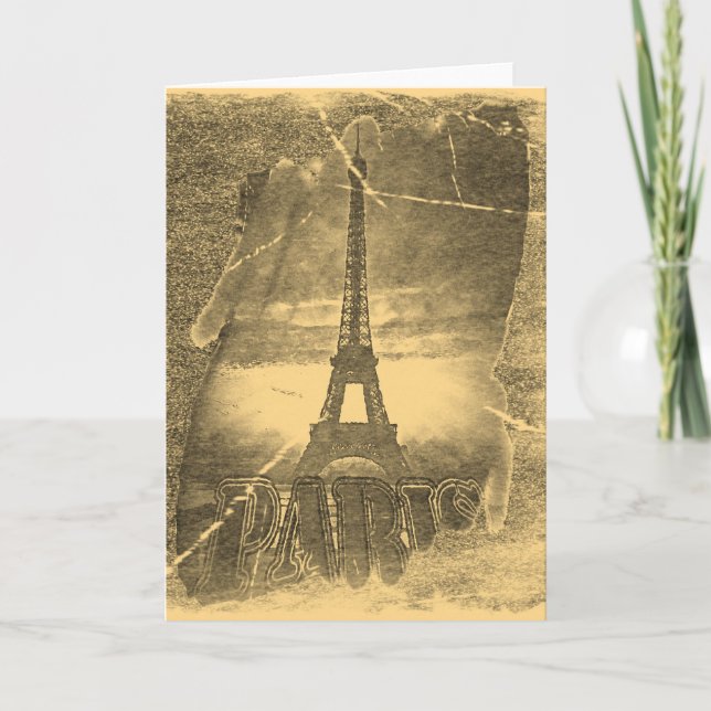 Vintag Eiffelturm Paris #2 - Grußkarte Karte (Vorderseite)