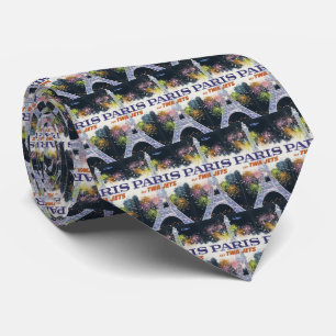 Vintag Eiffelturm Paris Air Travel Krawatte