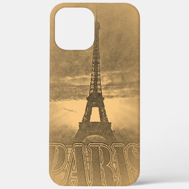 Vintag Eiffelturm Paris Case-Mate iPhone Hülle (Rückseite)