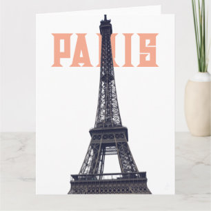 Vintag Eiffelturm Paris Europa Reisen Foto Karte