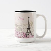 Vintag Eiffelturm Paris Postkarte