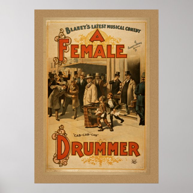 Vintag - Ein Drummer Poster (Vorne)