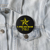 Vintag ein Stern war Geboren 1983 gelber Stern