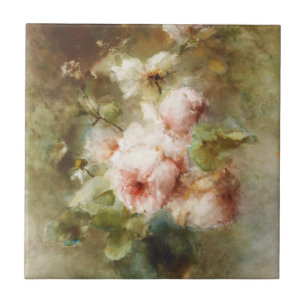 Vintag Eine Vase mit Rose Margaretha Roosenboom Fliese