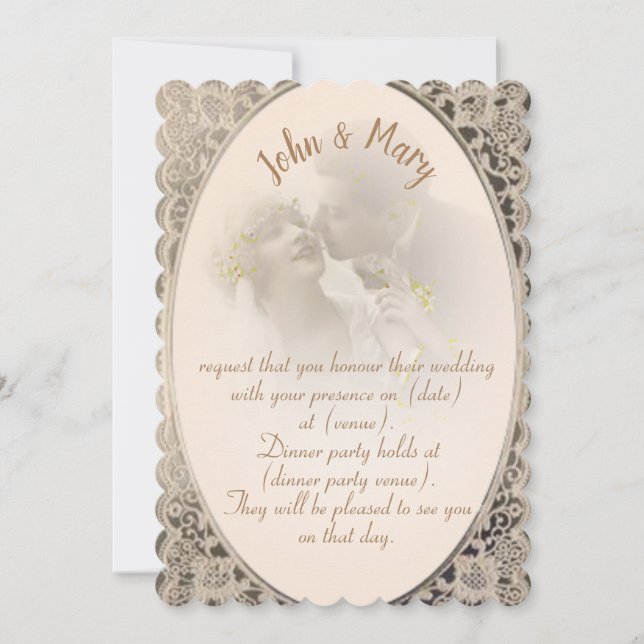 Vintag Einladung (Vorderseite)