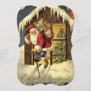 Vintag: Einladung zum Weihnachtsessen -