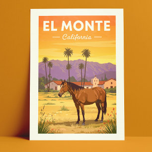 Vintag El Monte California Postkarte