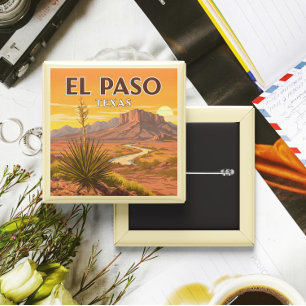 Vintag El Paso Texas Button