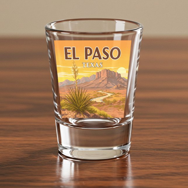 Vintag El Paso Texas Schnapsglas (Von Creator hochgeladen)