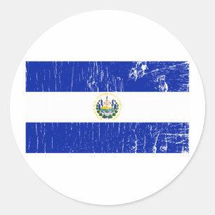 Vintag El Salvador Runder Aufkleber
