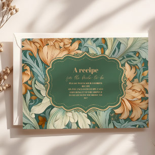 Vintag Elegance William Morris Floral Bridal Begleitkarte