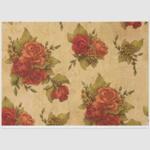 Vintag Elegant Modernes Flora Seidenpapier