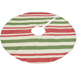 Vintag Elegante Christmas Candy Cane Polyester Weihnachtsbaumdecke