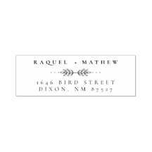 Vintag | Elegante Hochzeitscoula - Rücksendeadress