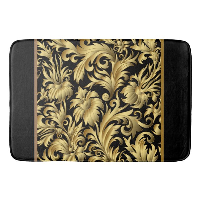 Vintag Elegante Kunst, Dichtung und Musik Badematte (Vorderseite)