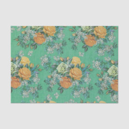 Vintag Elegante Rose Blumenstrauß botanisch Seidenpapier