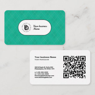 Vintag Elegantes Retro - Modernes Visitenkarte