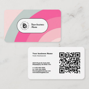 Vintag Elegantes Retro - Modernes Visitenkarte