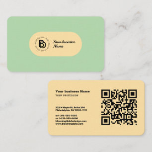 Vintag Elegantes Retro - Modernes Visitenkarte