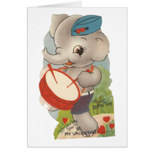Vintag Elephant Valentine